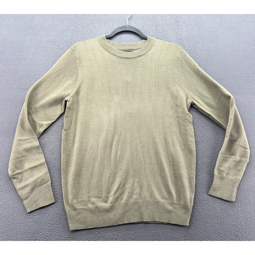 Rudie London Sweater Mens Crewneck Olive Green Acrylic Knit Size Medium